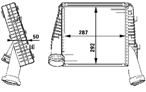 VW Intercooler - Driver Side 95511080301 - Behr Premium 376723471